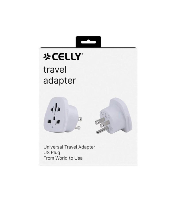 Celly Adaptador de Viaje Universal US