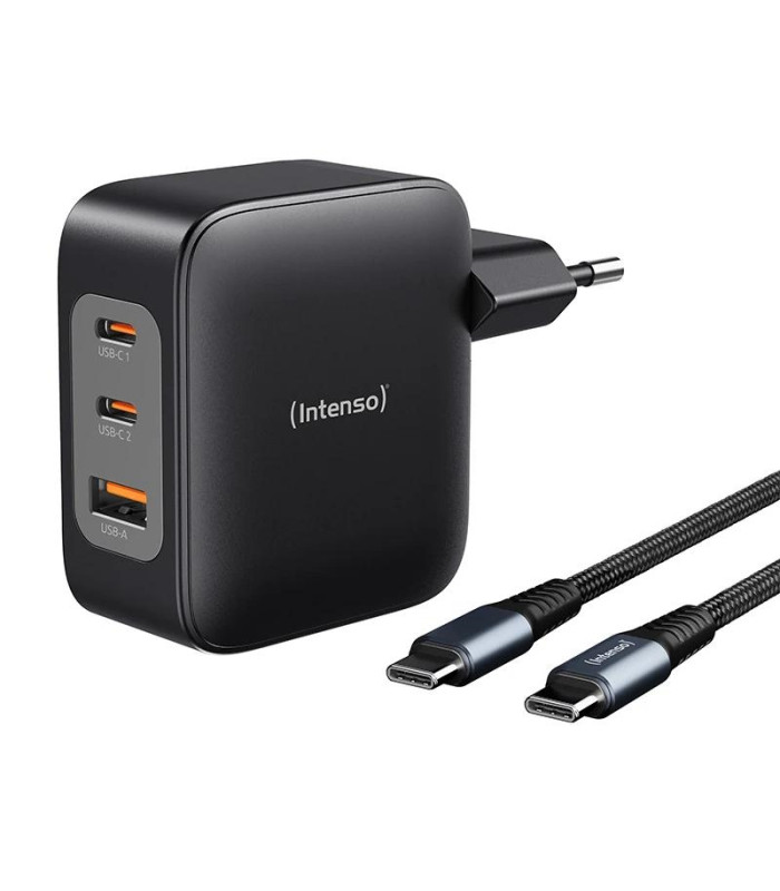 Intenso | KIT Cargador GaN W100ACC + Cable USB-C