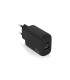 Aisens Cargador USB-C PD3.0 USB-A QC3.0 25W Negro