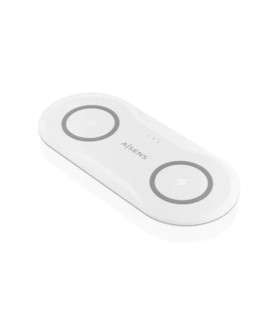 Aisens Cargador Inalámbrico USBC 15W 2 en 1 Blanco