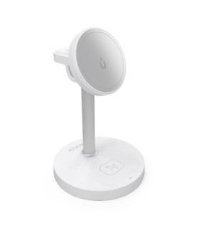 Aisens Cargador Inalámbrico USBC 15W 3 en 1 Blanco