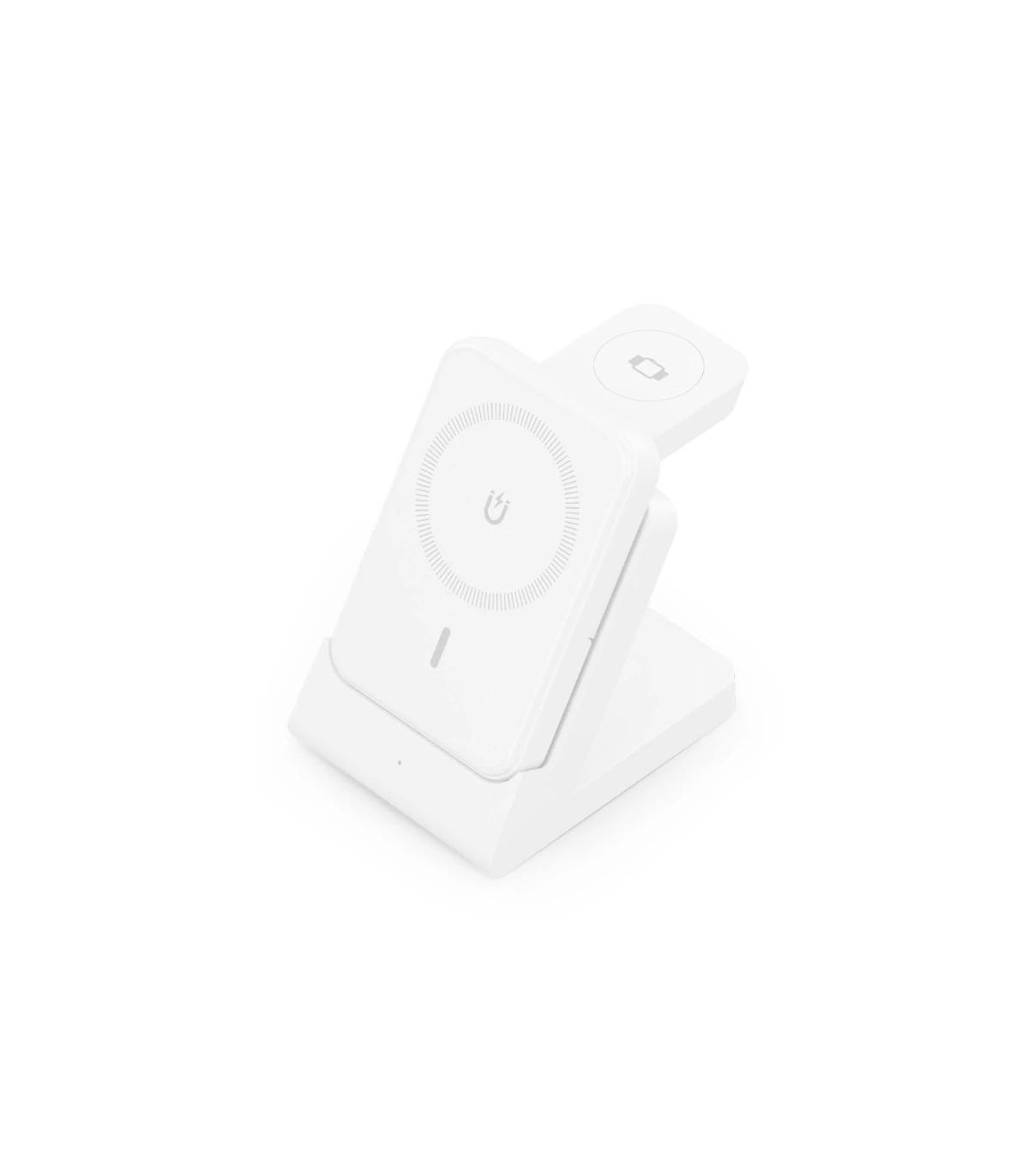 Aisens Cargador Inalámbrico USBC 15W 4 en 1 Blanco