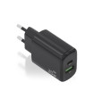 Aisens Cargador GaN 20W USB-C PD 3.0 USB-A QC3.0