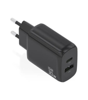 Aisens Cargador GaN 30W USB-C PD3.0 QC4.0 USB-A