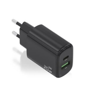Aisens Cargador GaN 20W 1xUSB-C PD3.0 Negro