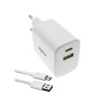 APPROX CARGADOR 35W QC 1 X USB A+ 1 X USB C+CABLE