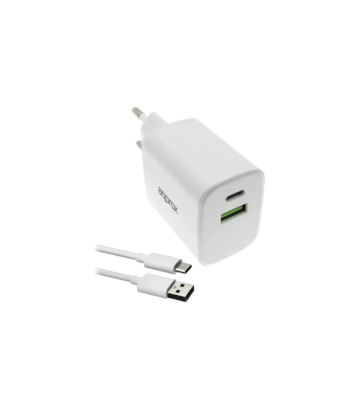 APPROX CARGADOR 35W QC 1 X USB A+ 1 X USB C+CABLE