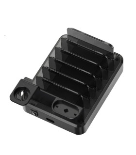 EWENT estación de carga 6 USB 130w Reloj-Auric