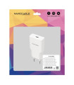 Nanocable Cargador 2xUSB-C/PD 25W Blanco