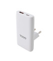 Tooq Cargador pared GAN USB-C/PD + USB-A/QC 65W
