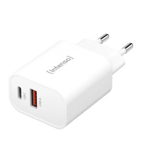 Intenso | Cargador pared W30AC|USB-A y C Negro