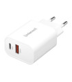 Intenso | Cargador pared W30AC|USB-A y C Negro