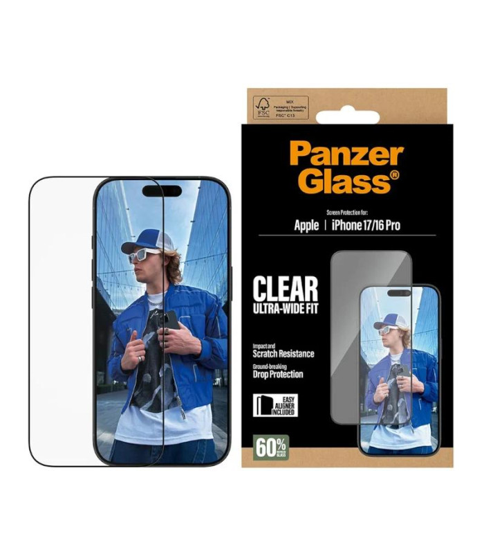 PanzerGlass Screen Protector iPhone 16Pro-17
