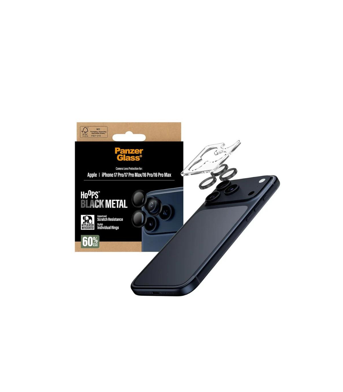 PanzerGlass Camera Protec. iPhone 16-17Pro/Max Neg