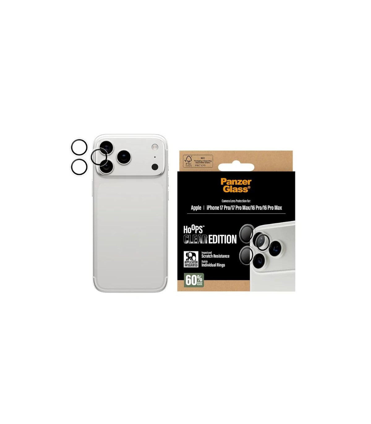 PanzerGlass Camera Prot. iPhone 16-17Pro/Max Trans
