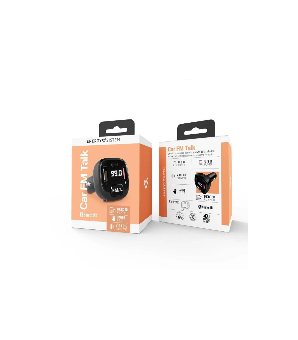 Energy Sistem Car FM Talk Negro