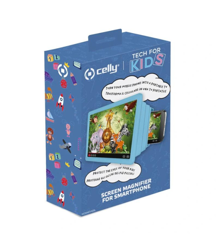 Celly amplificador de pantalla para niños Azul
