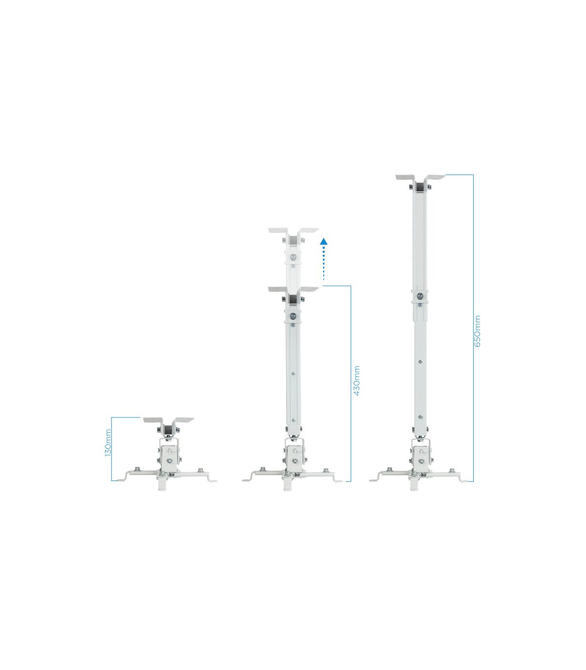 Tooq PJ2012T-W Soporte Proyector Techo Blanco