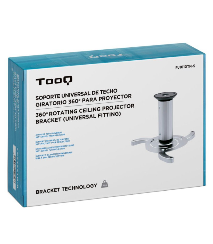 Tooq PJ1010TN-S Soporte Proyector Techo Plata