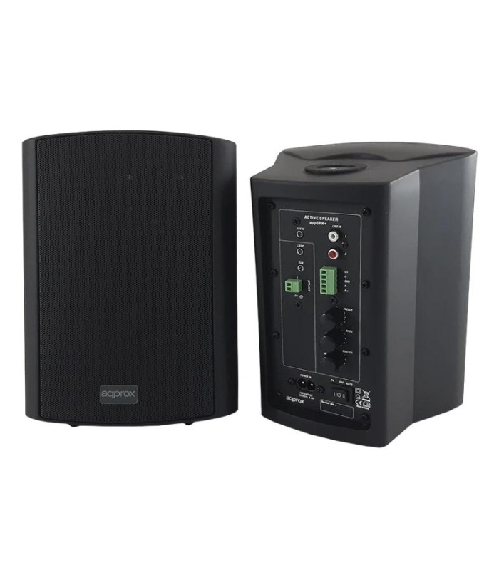 Approx Altavoces Pared Dig.2x30W kit de mont negro