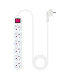 Nanocable Regleta 6 tomas con interruptor Blanca