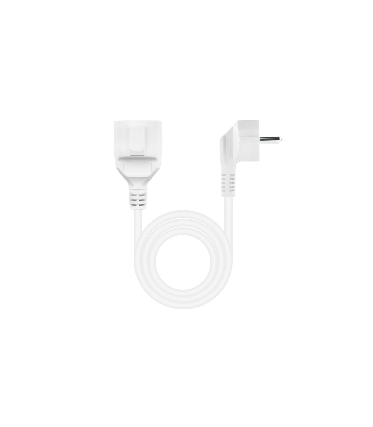 Nanocable Cable Alim. Alargador schuko blanco 5 M