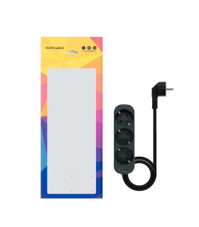 Nanocable Regleta de Enchufes 4 Tomas 1.4 m Negro