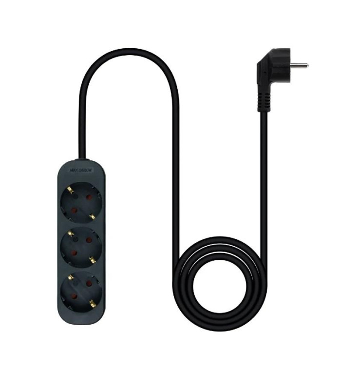 Nanocable Regleta de Enchufes 4 Tomas 1.4 m Negro