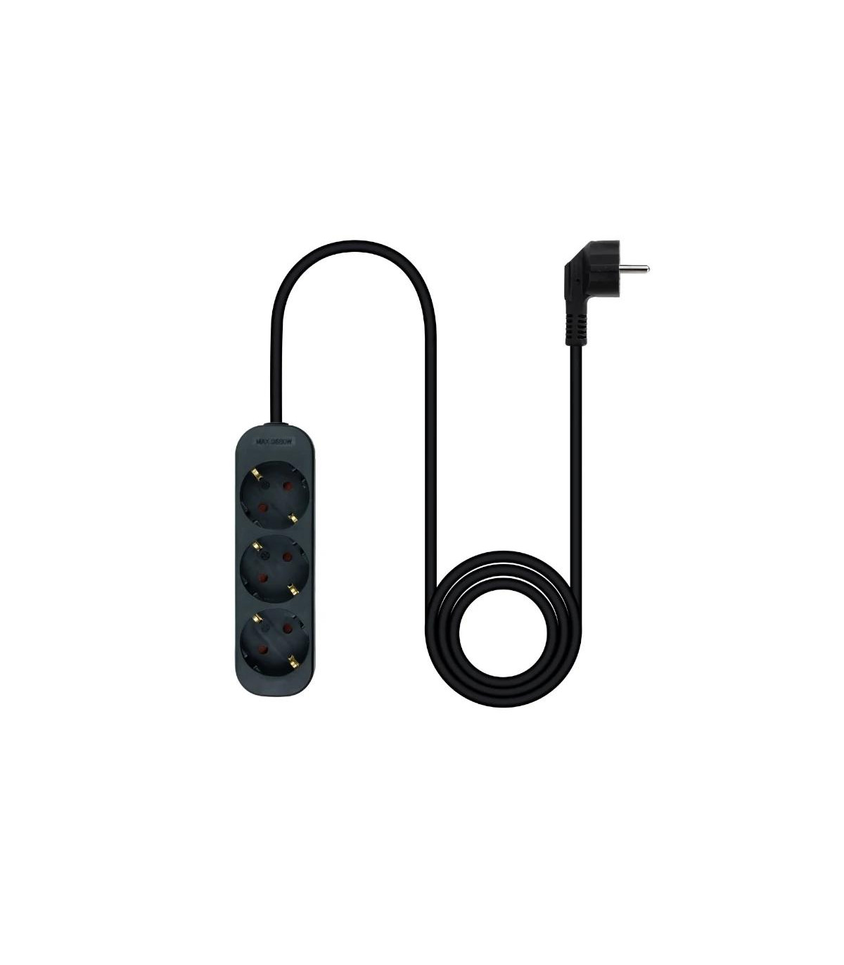 Nanocable Regleta de Enchufes 4 Tomas 1.4 m Negro