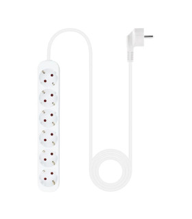 Nanocable Regleta de Enchufes 6 Tomas 1.4 m Blanco