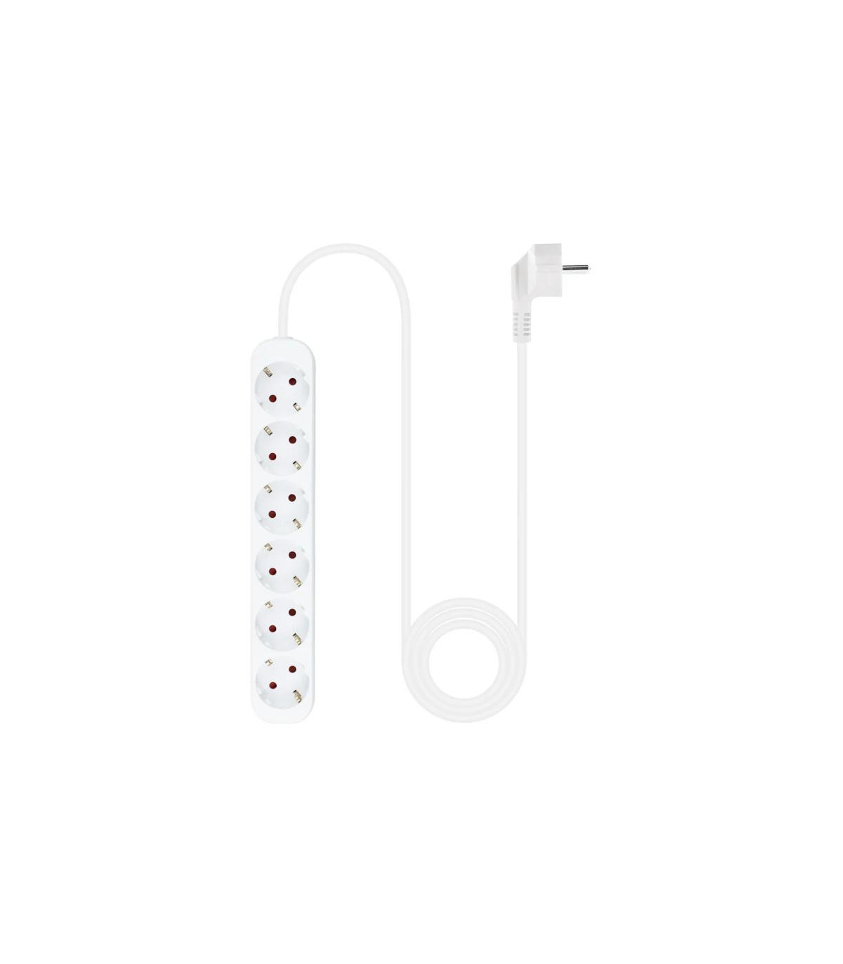 Nanocable Regleta de Enchufes 6 Tomas 1.4 m Blanco