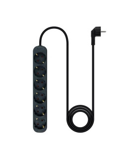 Nanocable Regleta de Enchufes 6 Tomas 1.4 m Negro