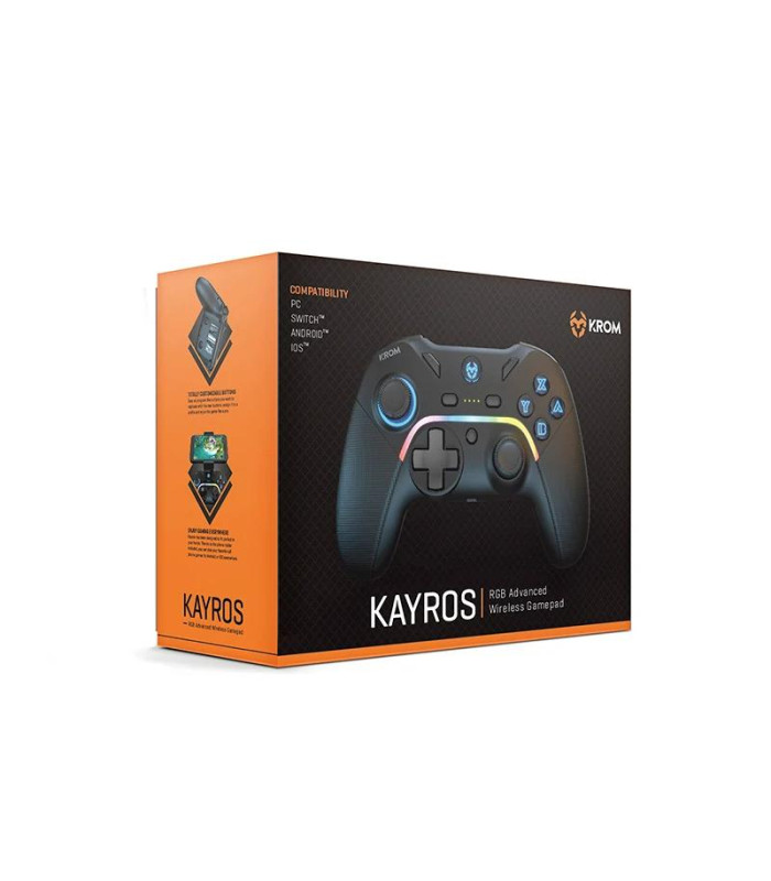 KROM Gamepad Kayros wireless RGB PC/Switch/Android