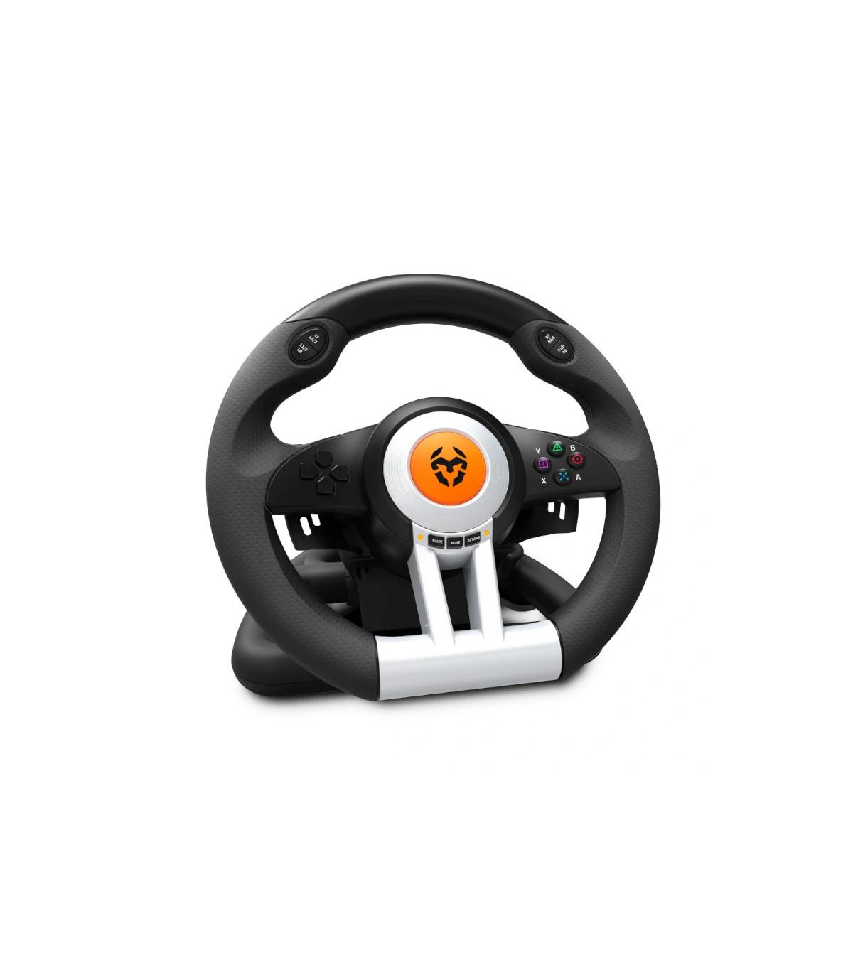 Krom Juego de Volante y pedales K-Wheel Multip.