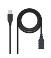 Nanocable Cable USB 3.0 Tipo A M/H 2m