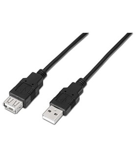 Nanocable Cable USB 2.0 Tipo-A M/H P Negro 1,8 m