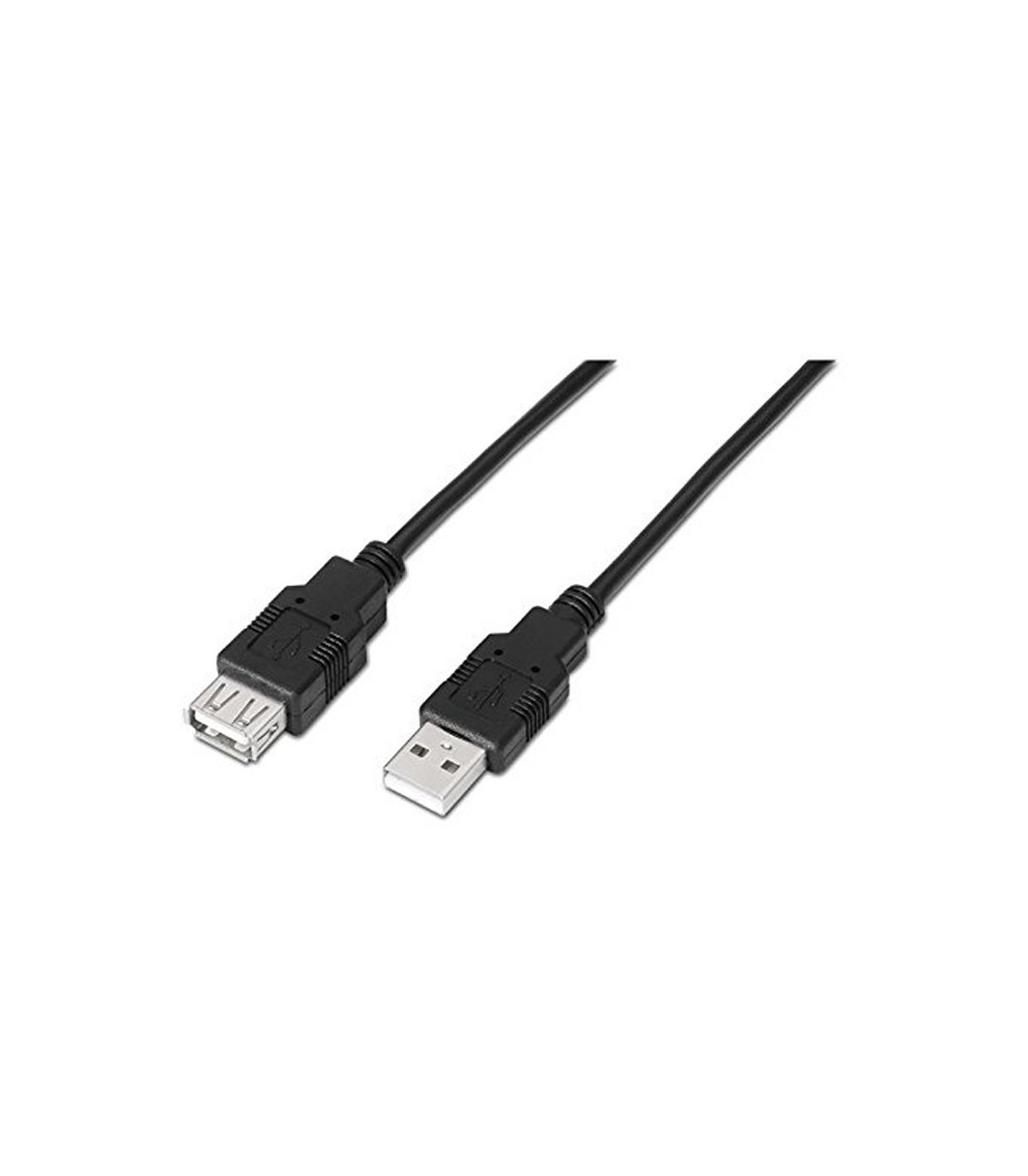 Nanocable Cable USB 2.0 Tipo-A M/H P Negro 1,8 m