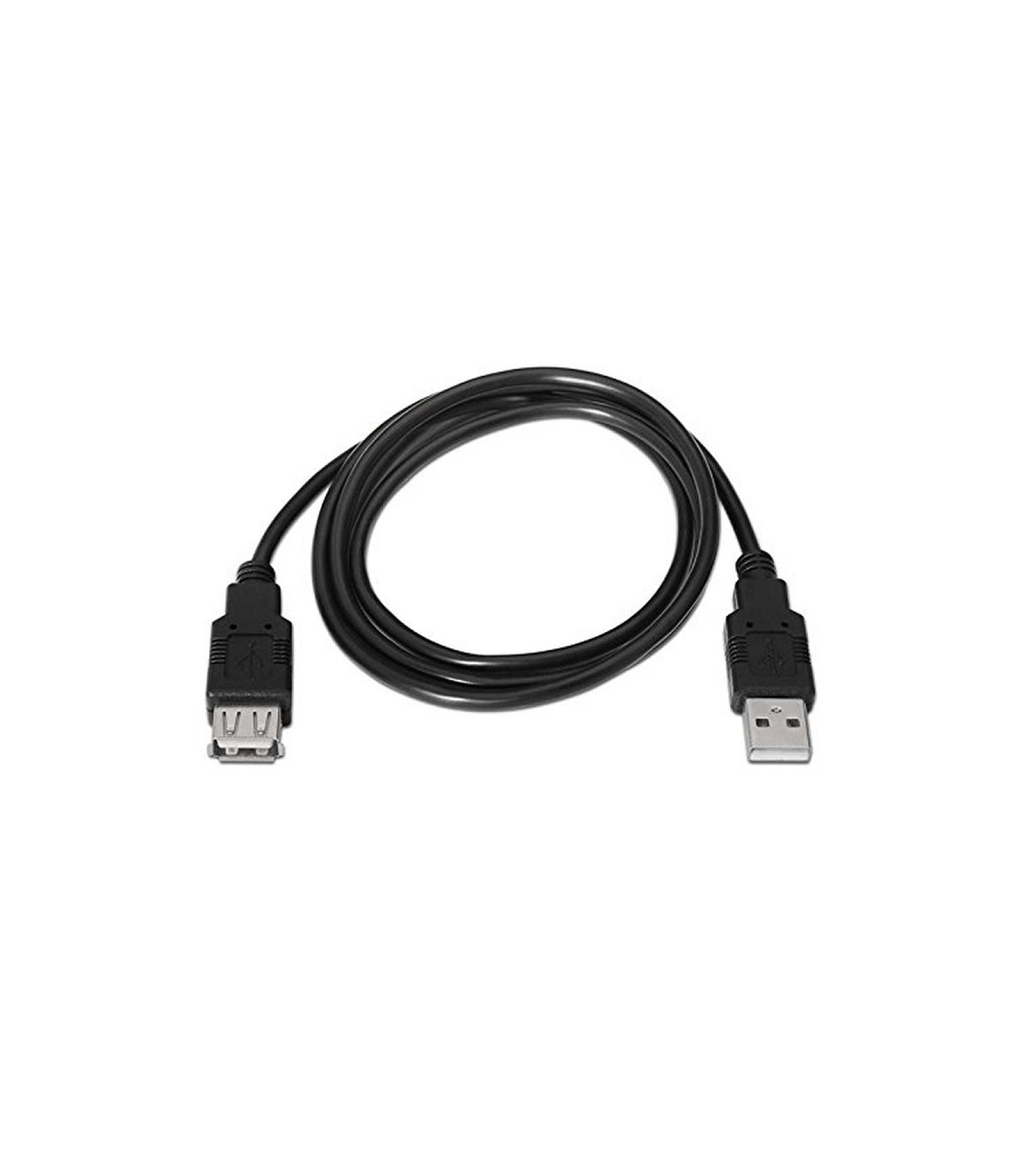 Nanocable Cable USB 2.0 Tipo-A M/H P Negro 1,8 m