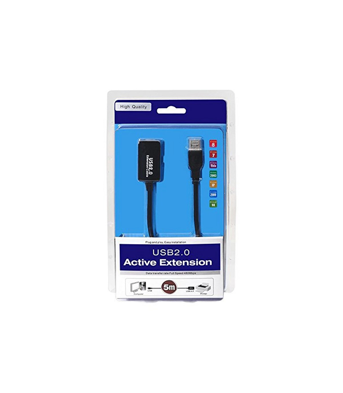 Nanocable Cable USB 2.0 Prolong.Amplificador M/H5M