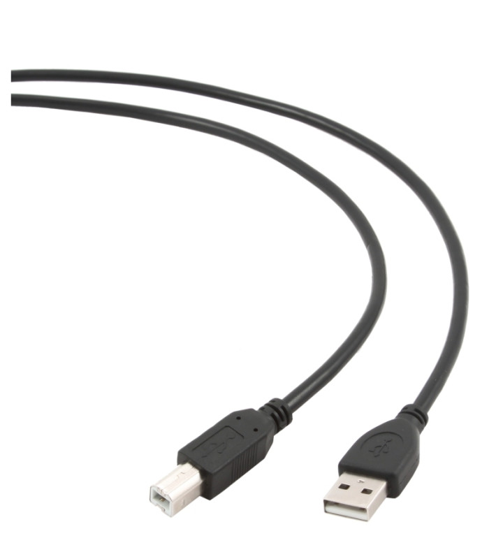 Gembird Cable USB 2.0 Tipo A/M-B/M 1.8 Mts Negro
