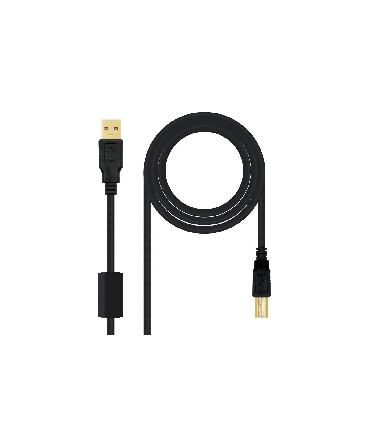 Nanocable Cable USB 2.0 Impresora  Ferrita 5 M