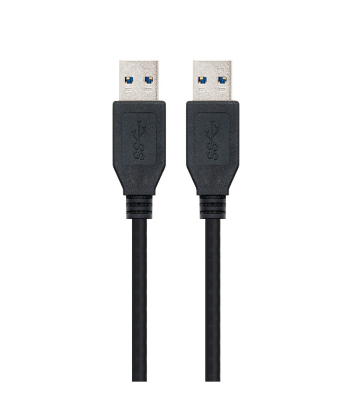 Nanocable Cable USB 3.0, tipo A/M-A/M, Negro, 1m
