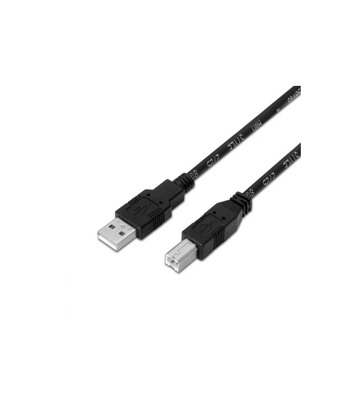 Aisens Cable USB 2.0 tipo A/M-B/M 1.8m