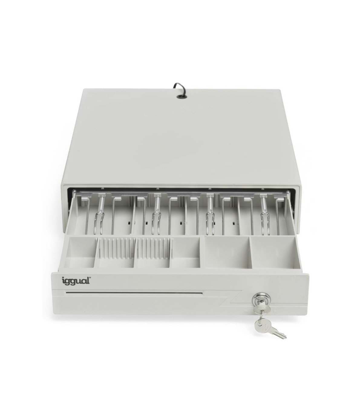 iggual Cajón portamonedas IRON-10W 38cm 4+6 blanco