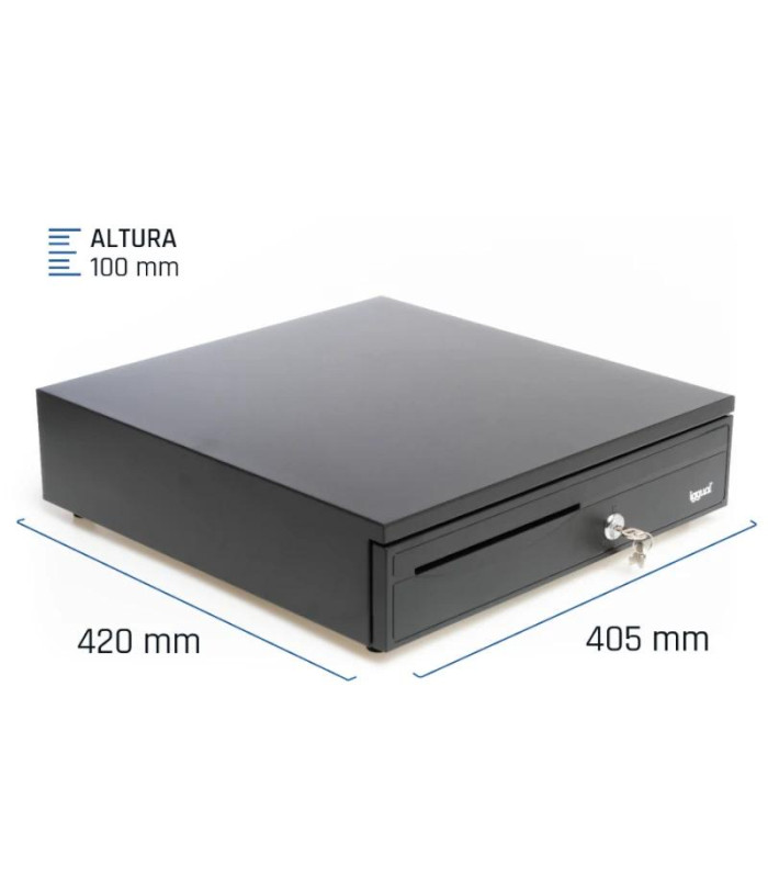 iggual Cajón Portamonedas IRON-30 42cm 5+5 negro