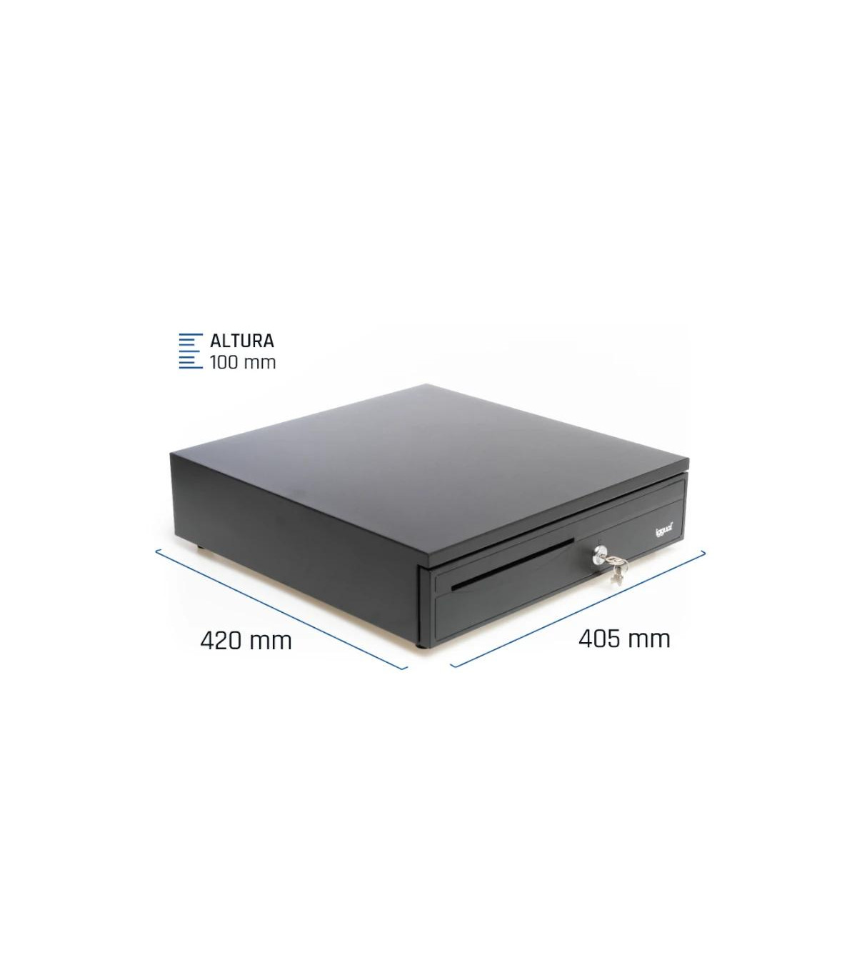 iggual Cajón Portamonedas IRON-30 42cm 5+5 negro