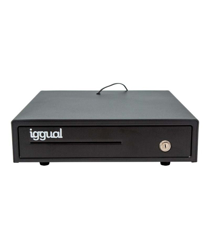 iggual Cajón Portamonedas IRON-15 37cm 4+8 negro