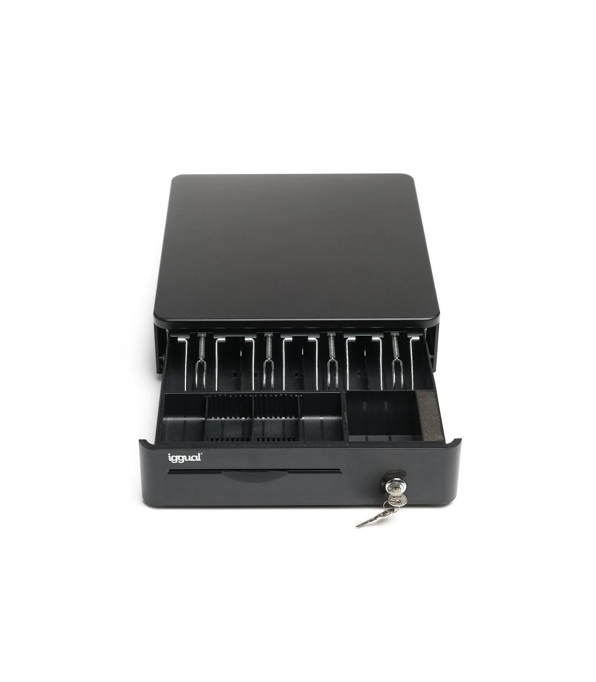 iggual Cajón Portamonedas IRON-10R 38cm 4+5 negro