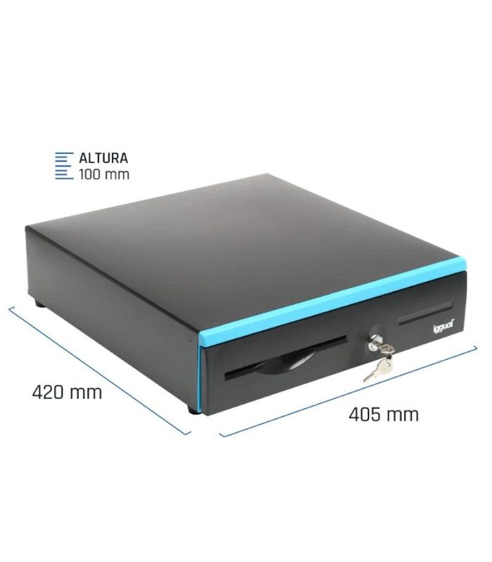 iggual Cajón Portamonedas IRON-30B 42cm 5+7/7+5