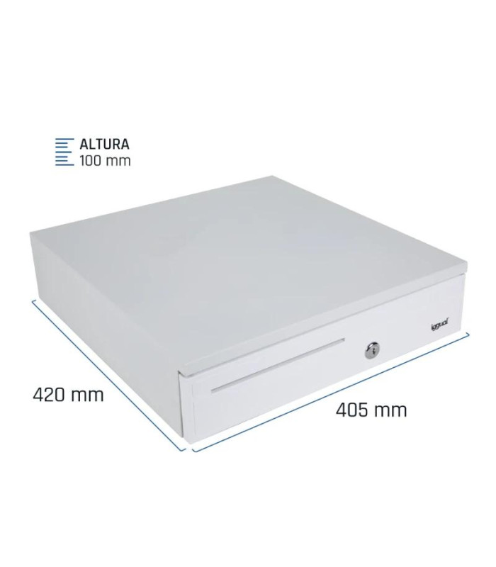 iggual Cajón portamonedas IRON-30PW 5+5 BlancoPuro